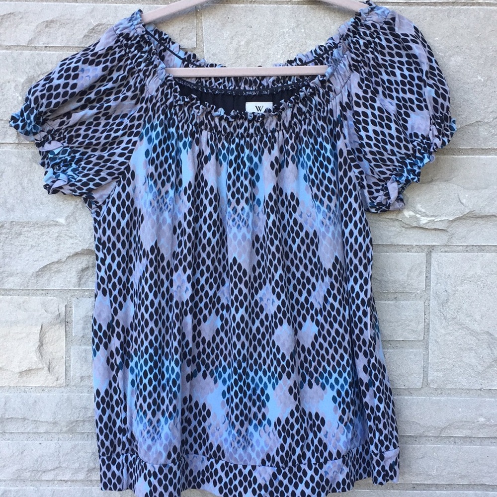 Worthington top black, gray and blues. Sz XL